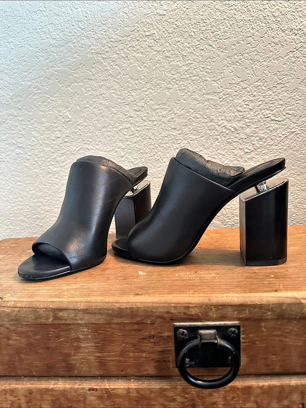 Alexander Wang Avery Floating Heeled Mules Black